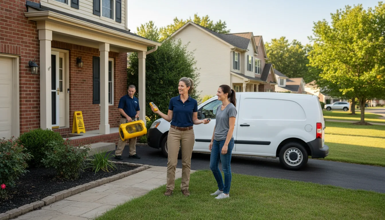 Residential water damage restoration in Corry, PA